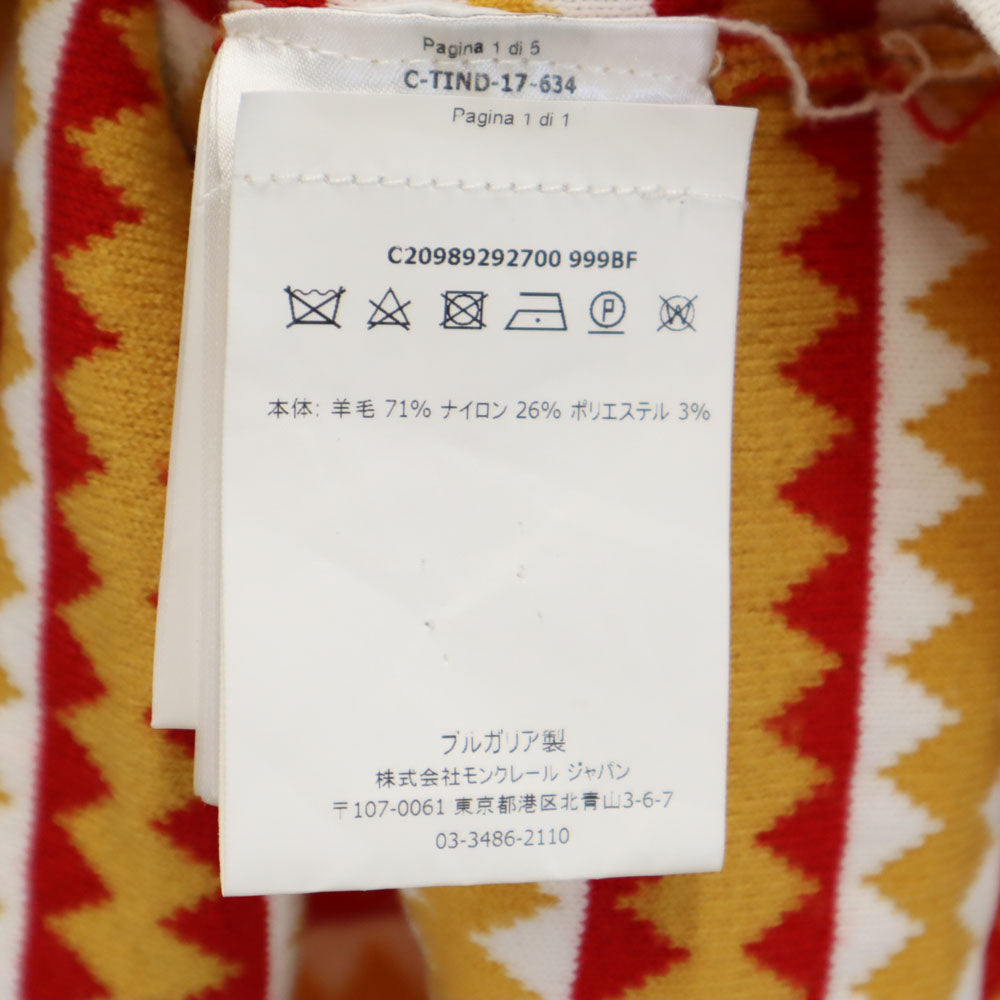 MONCLER モンクレール ブルガリア製 長袖 タートルネック セーター XS マスタード 他 ニット MAGLIONE TRICOT CICLISTA レディース