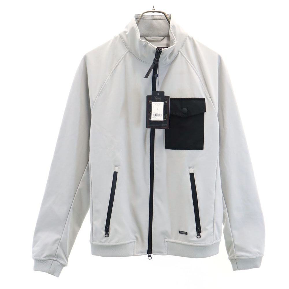 未使用 WOOLRICH ウールリッチ ソフトシェル ボンバー ジャケット S グレー TETON メンズ