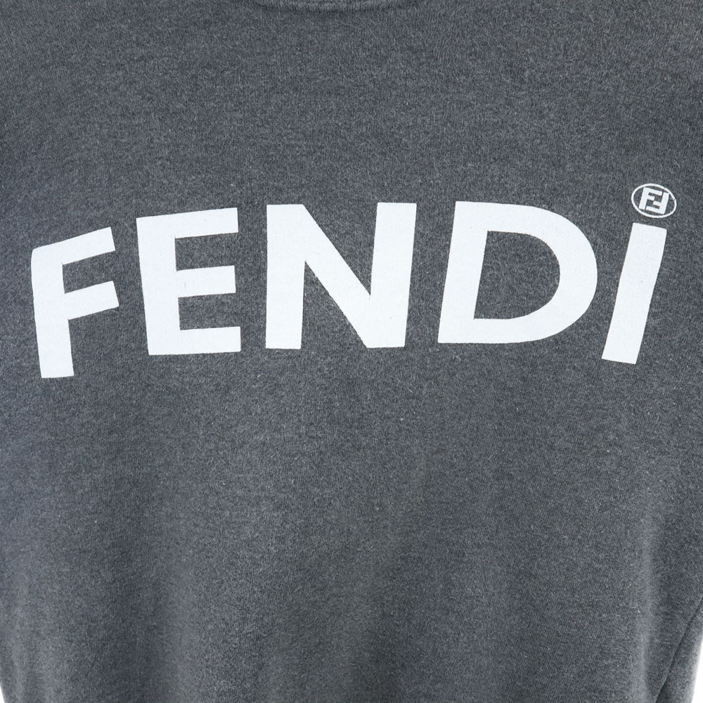 フェンディ イタリア製 長袖 スウェット トレーナー 42 グレー FENDI 裏起毛 レディース
