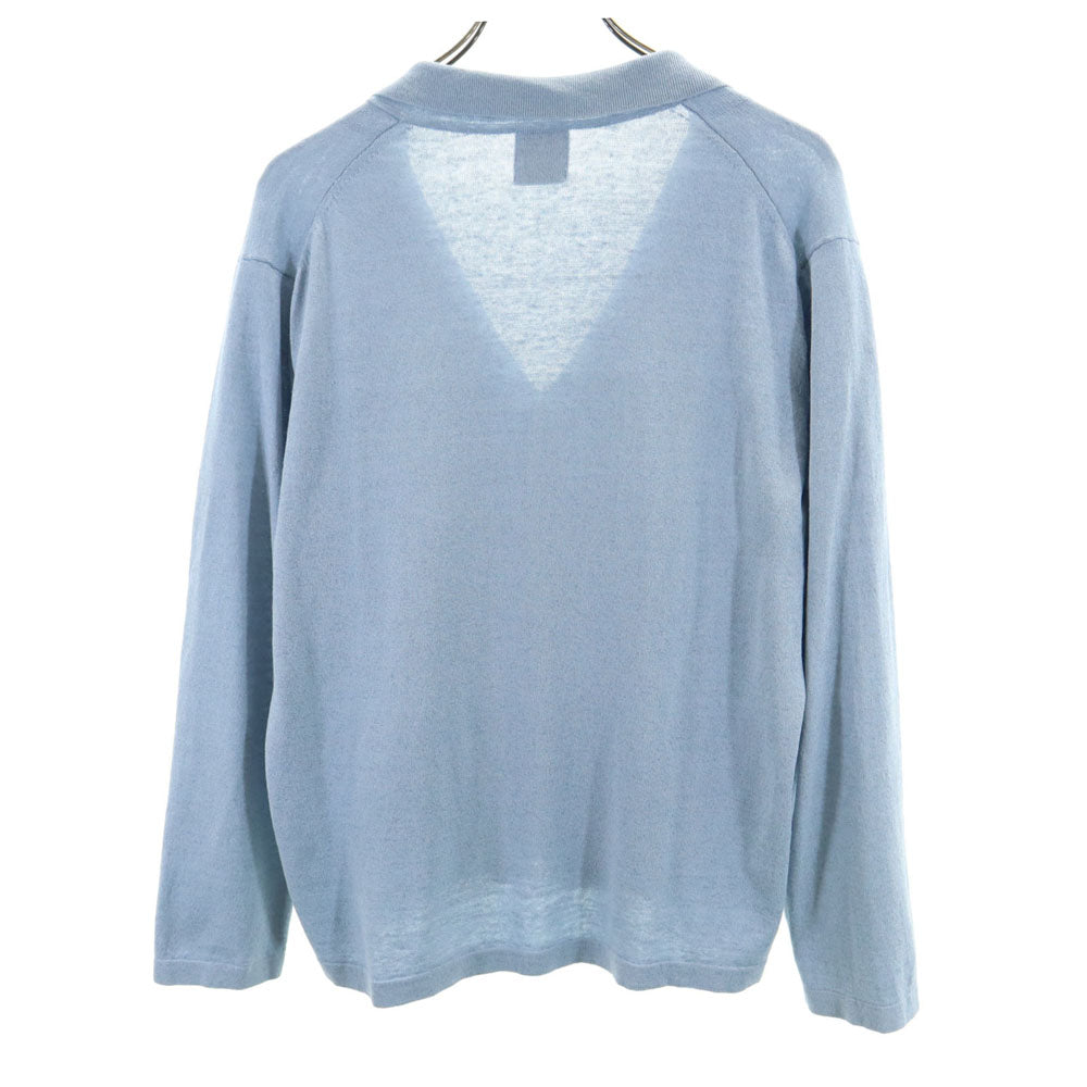 MACKINTOSH PHILOSOPHY マッキントッシュフィロソフィー リネンブレンド 長袖 ニットカーディガン 38 ブルーグレー レディース