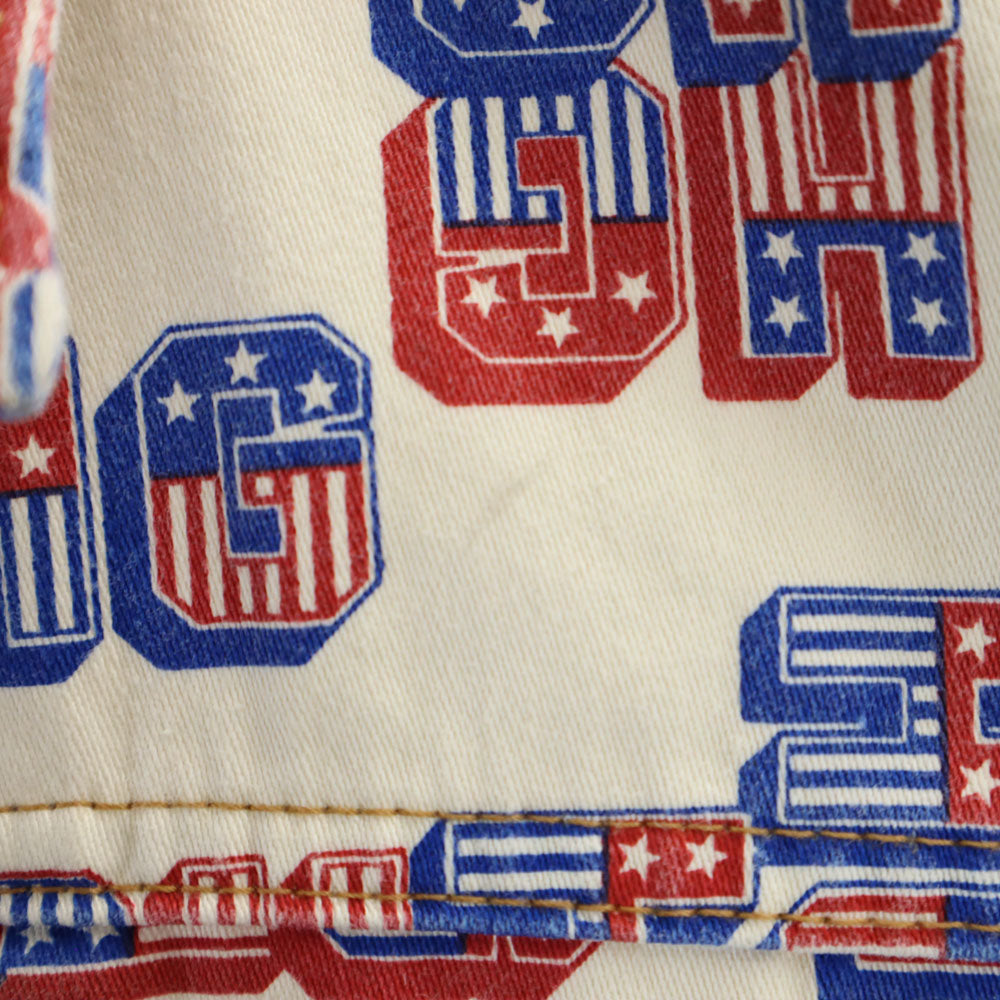 ヒステリックグラマー 日本製 総ロゴ トラッカー ジャケット F ベージュ HYSTERIC GLAMOUR KLNKY JEANS レディース