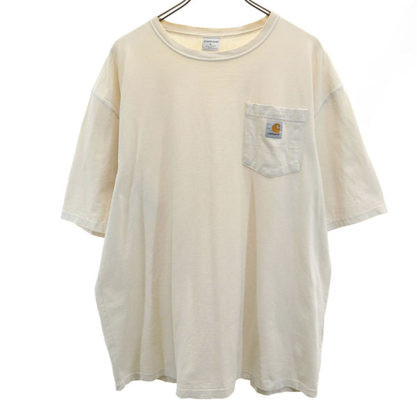 カーハート 半袖 Tシャツ L ベージュ Carhartt メンズ