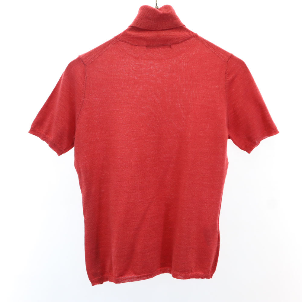 ピーエスポールスミス 半袖 タートルネック ニット M レッド系 PS Paul Smith woman セーター レディース