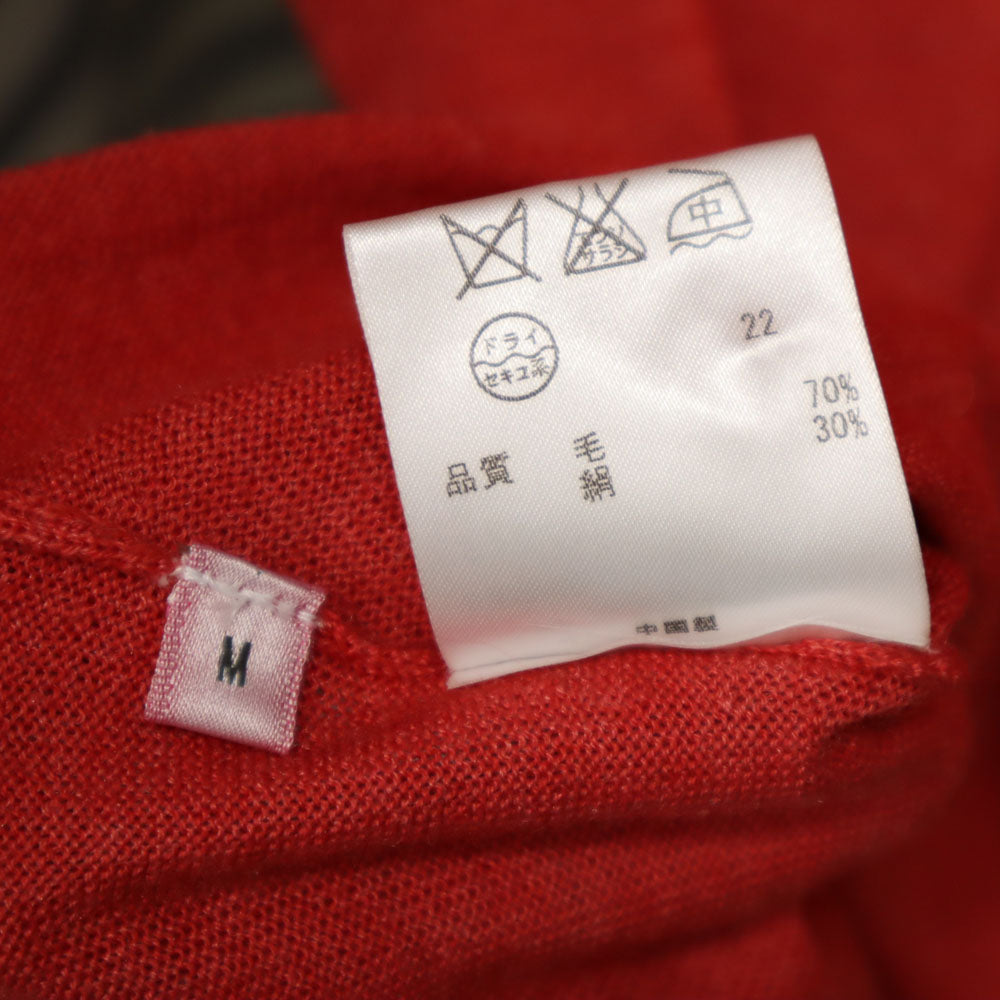 ピーエスポールスミス 半袖 タートルネック ニット M レッド系 PS Paul Smith woman セーター レディース