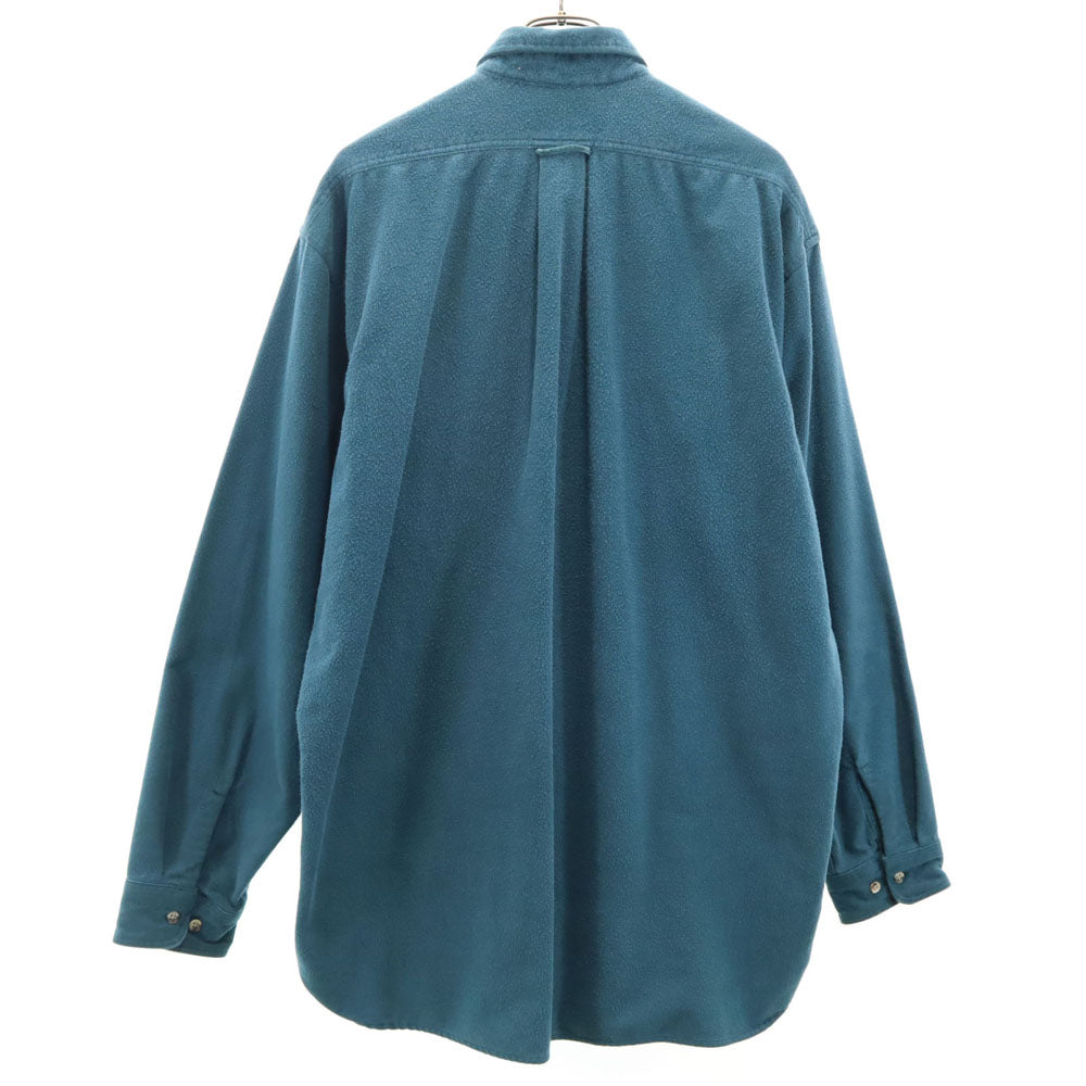 エディーバウアー 90s USA製 アウトドア オールド 長袖 ネルシャツ XL グリーン系 Eddie Bauer メンズ