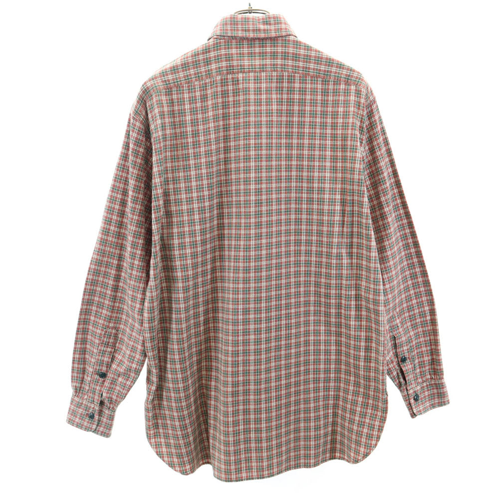 RRL ダブルアールエル 90s 初期タグ 赤3星 オールド 長袖 チェックシャツ S 赤茶 他 RALPH LAUREN ラルフローレン メンズ