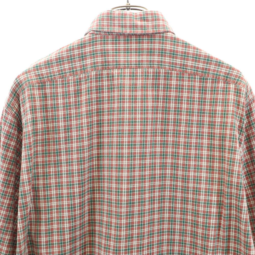 RRL ダブルアールエル 90s 初期タグ 赤3星 オールド 長袖 チェックシャツ S 赤茶 他 RALPH LAUREN ラルフローレン メンズ