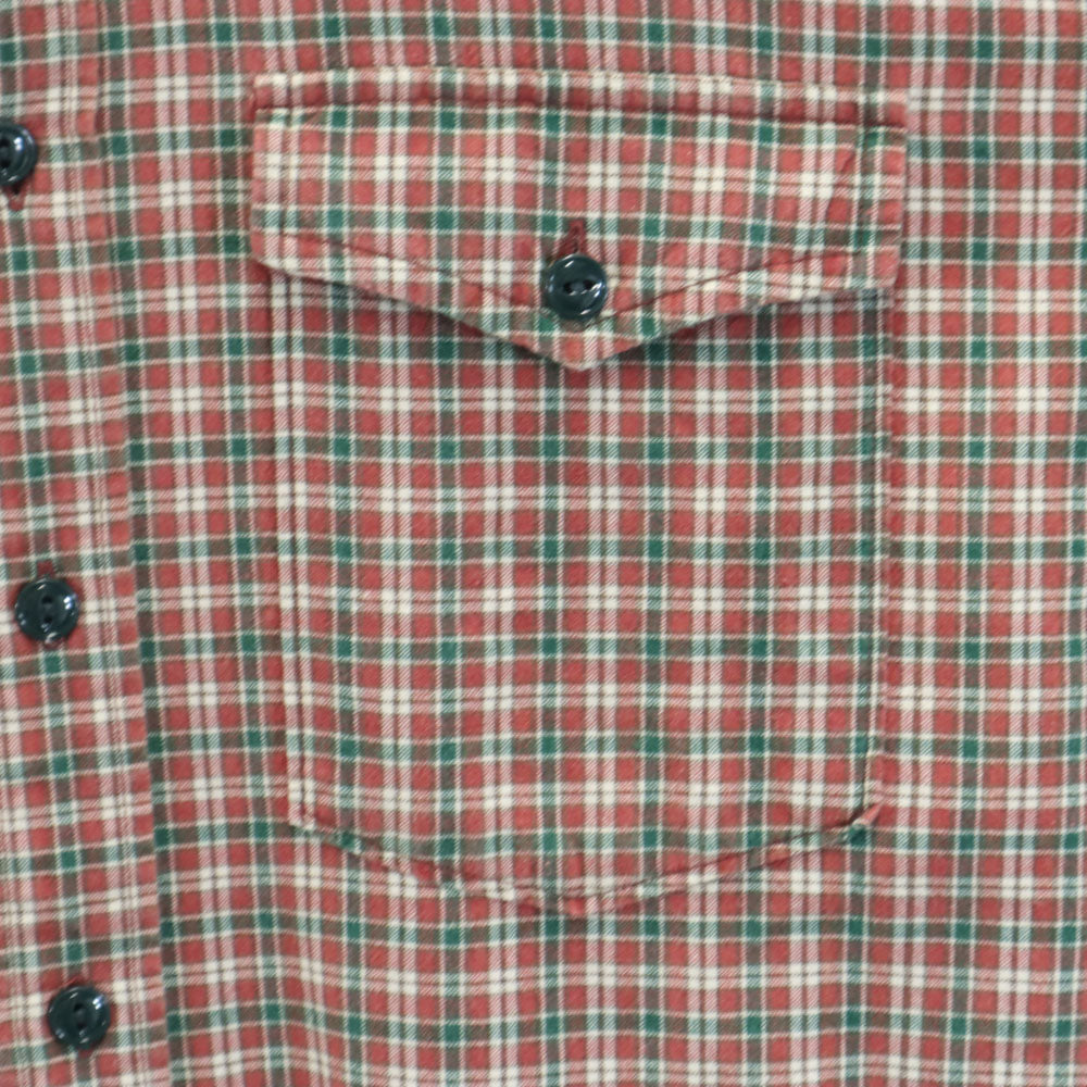 RRL ダブルアールエル 90s 初期タグ 赤3星 オールド 長袖 チェックシャツ S 赤茶 他 RALPH LAUREN ラルフローレン メンズ