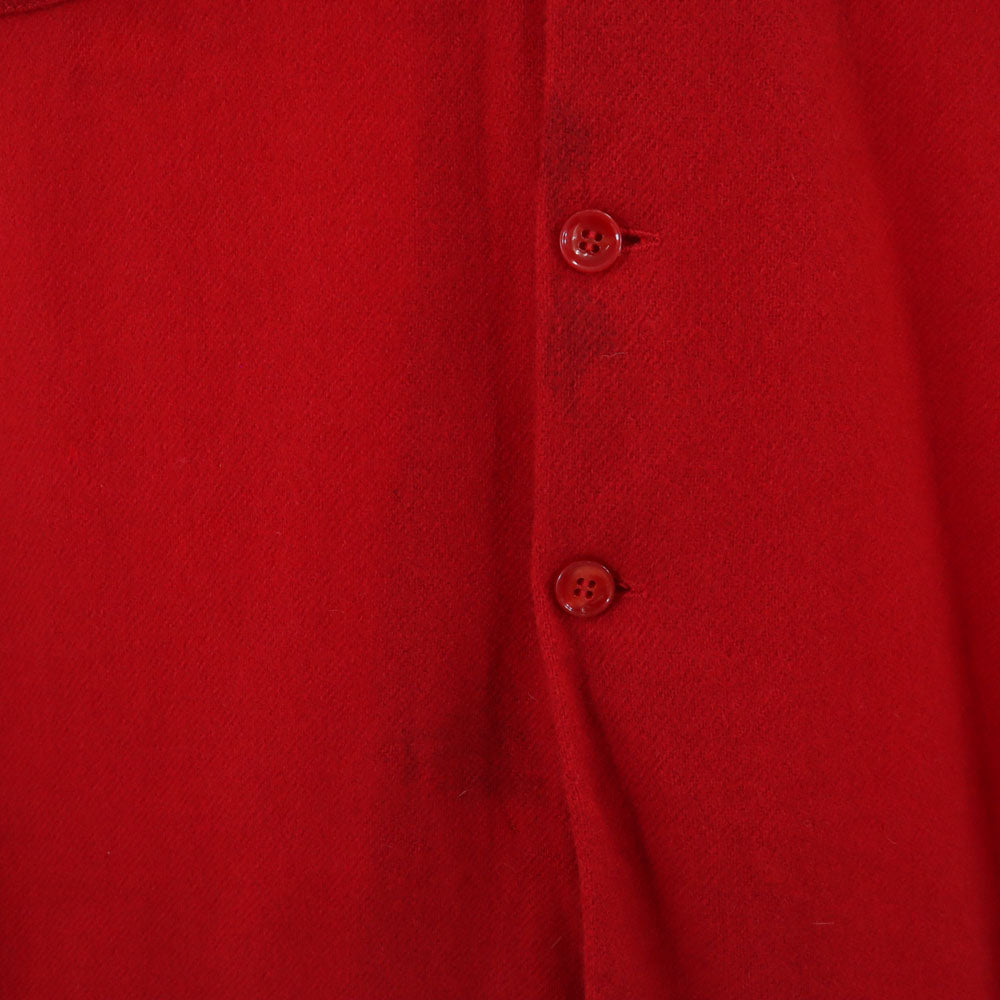 McGregor マクレガー 50s 60s ウール ヴィンテージ 長袖 オープンカラーシャツ S レッド メンズ