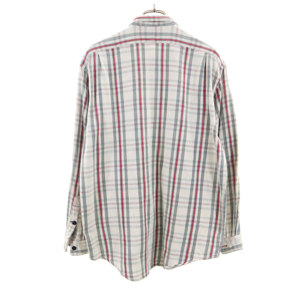 RRL ダブルアールエル 90s 初期タグ 赤3星 オールド チェック柄 長袖 シャツ L グレー系 RALPH LAUREN メンズ