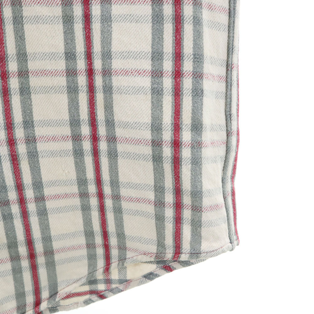 RRL ダブルアールエル 90s 初期タグ 赤3星 オールド チェック柄 長袖 シャツ L グレー系 RALPH LAUREN メンズ