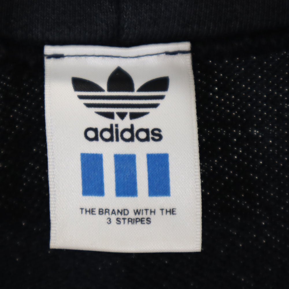 adidas アディダス 80s 日本製 デサント製 ヴィンテージ 長袖 ハイネック スウェット トレーナー M-L 黒 メンズ