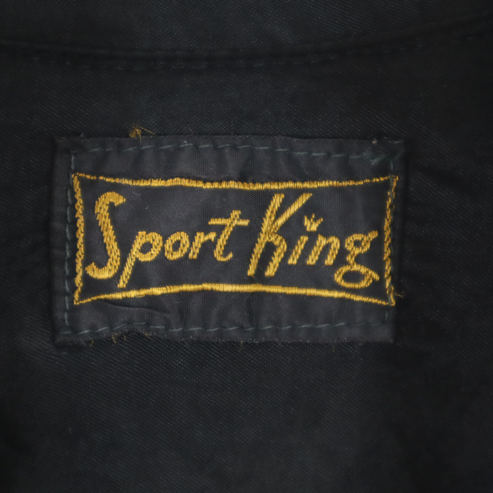 Sport King 50s 60s ヴィンテージ 長袖 シャツ ネイビー メンズ