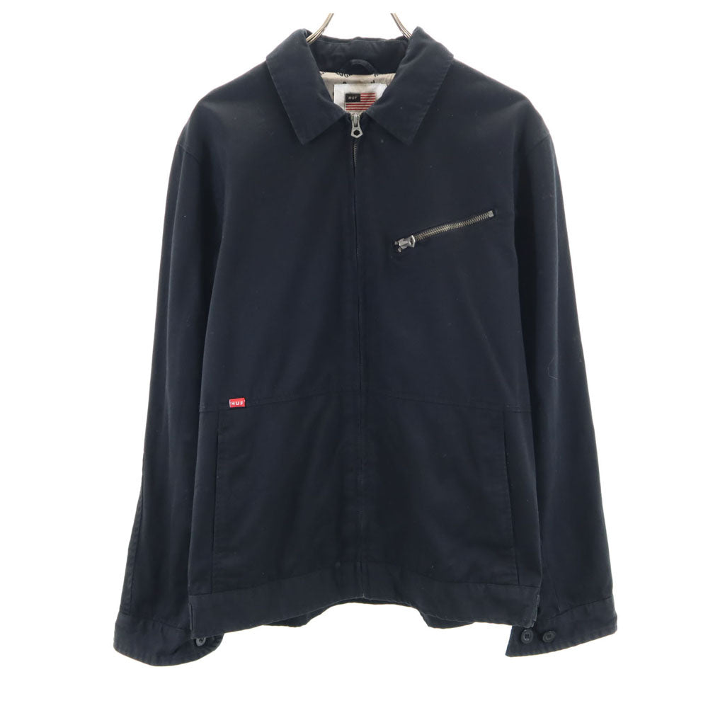 HUF ハフ ジップジャケット M 黒 メンズ