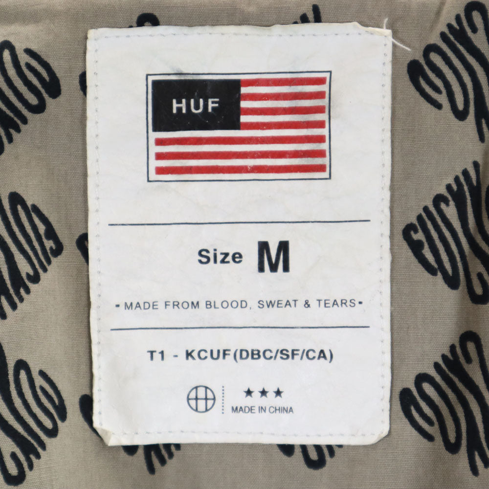 HUF ハフ ジップジャケット M 黒 メンズ