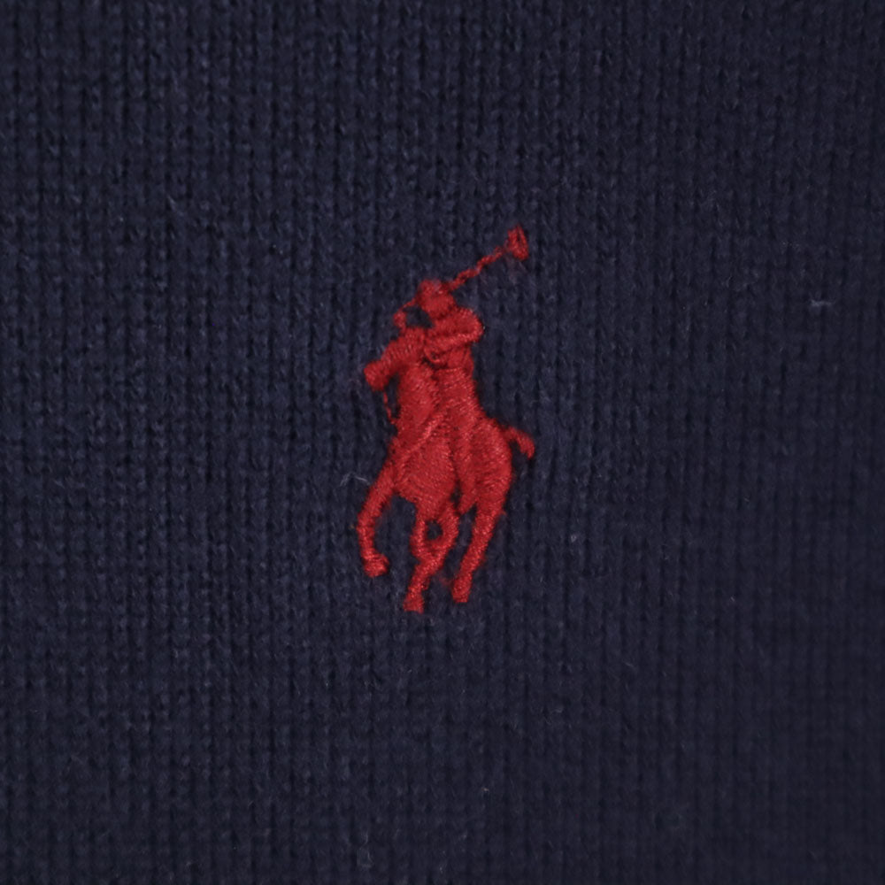 ポロラルフローレン 長袖 ハーフジップ セーター XXL ネイビー POLO RALPH LAUREN ニット ビッグサイズ メンズ