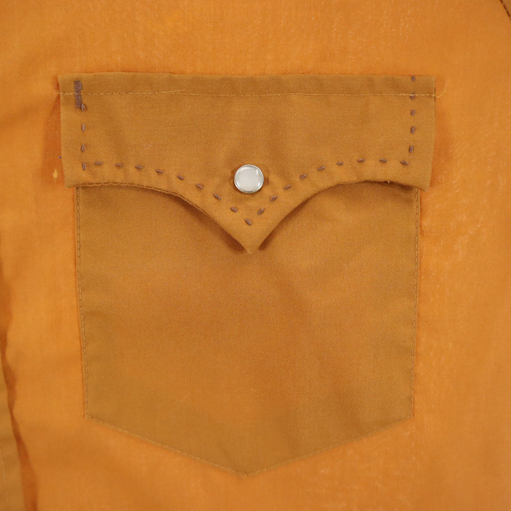 TUP BRAND 70s ヴィンテージ 長袖 ウエスタンシャツ キャメル メンズ