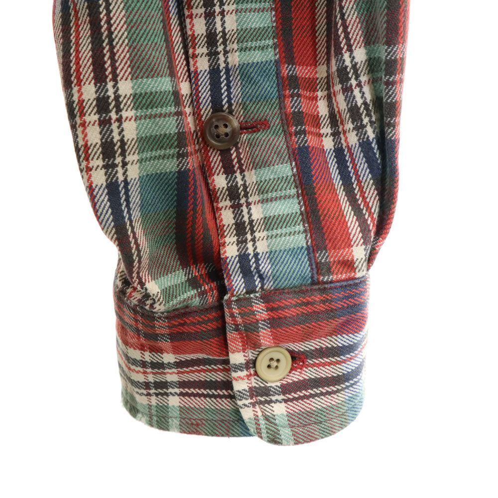 ポロカントリーラルフローレン 80s 90s オールド 長袖 チェックシャツ L レッド 他 メンズ