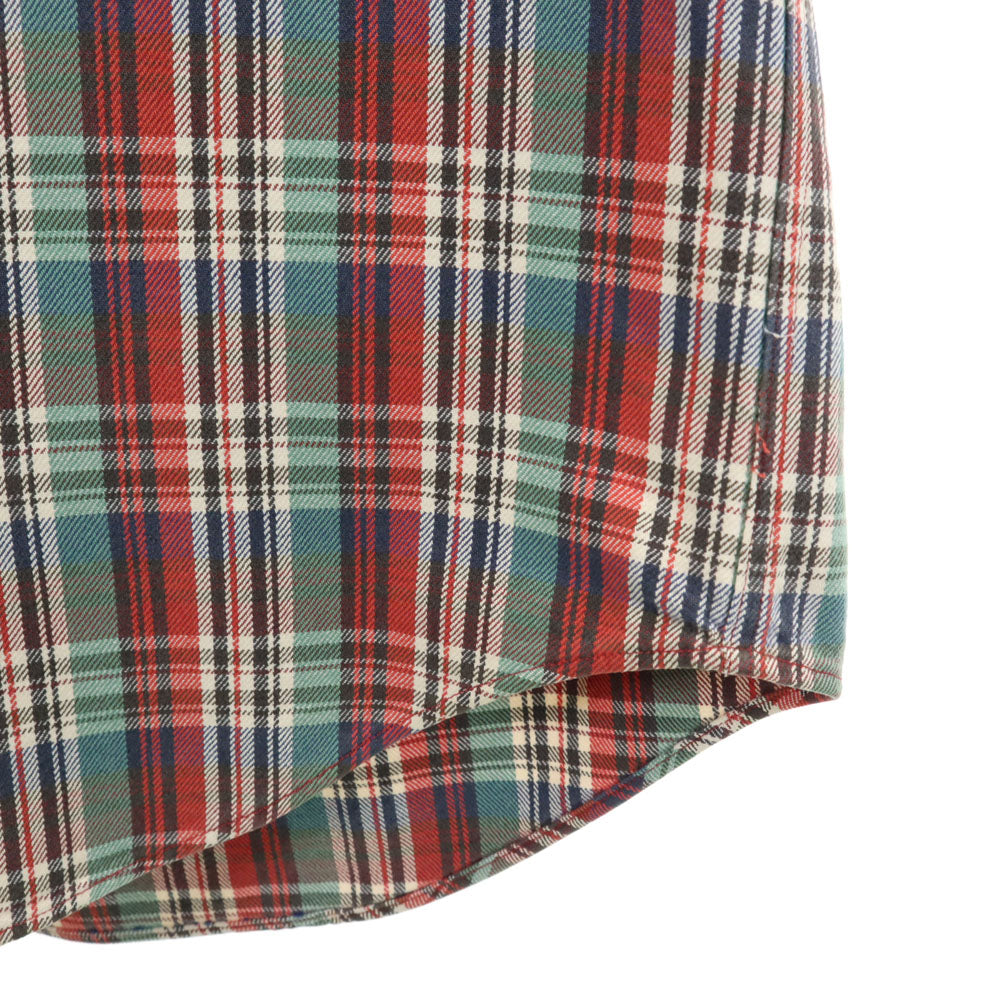 ポロカントリーラルフローレン 80s 90s オールド 長袖 チェックシャツ L レッド 他 メンズ