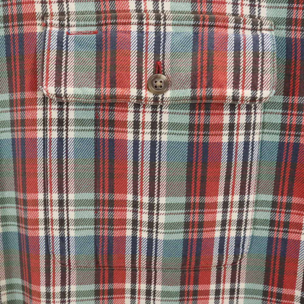 ポロカントリーラルフローレン 80s 90s オールド 長袖 チェックシャツ L レッド 他 メンズ