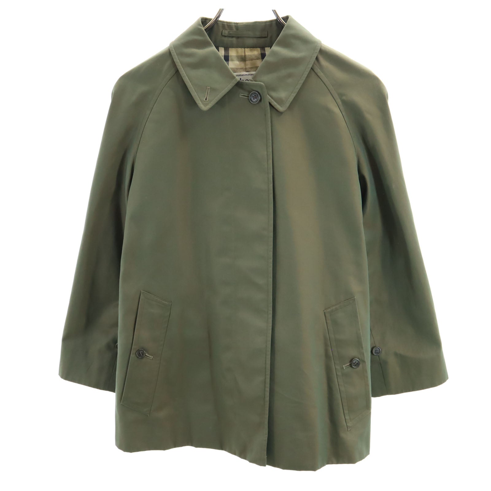 Burberrys バーバリーズ 90s オールド ステンカラー ジャケット 7AB2 玉虫色 レディース