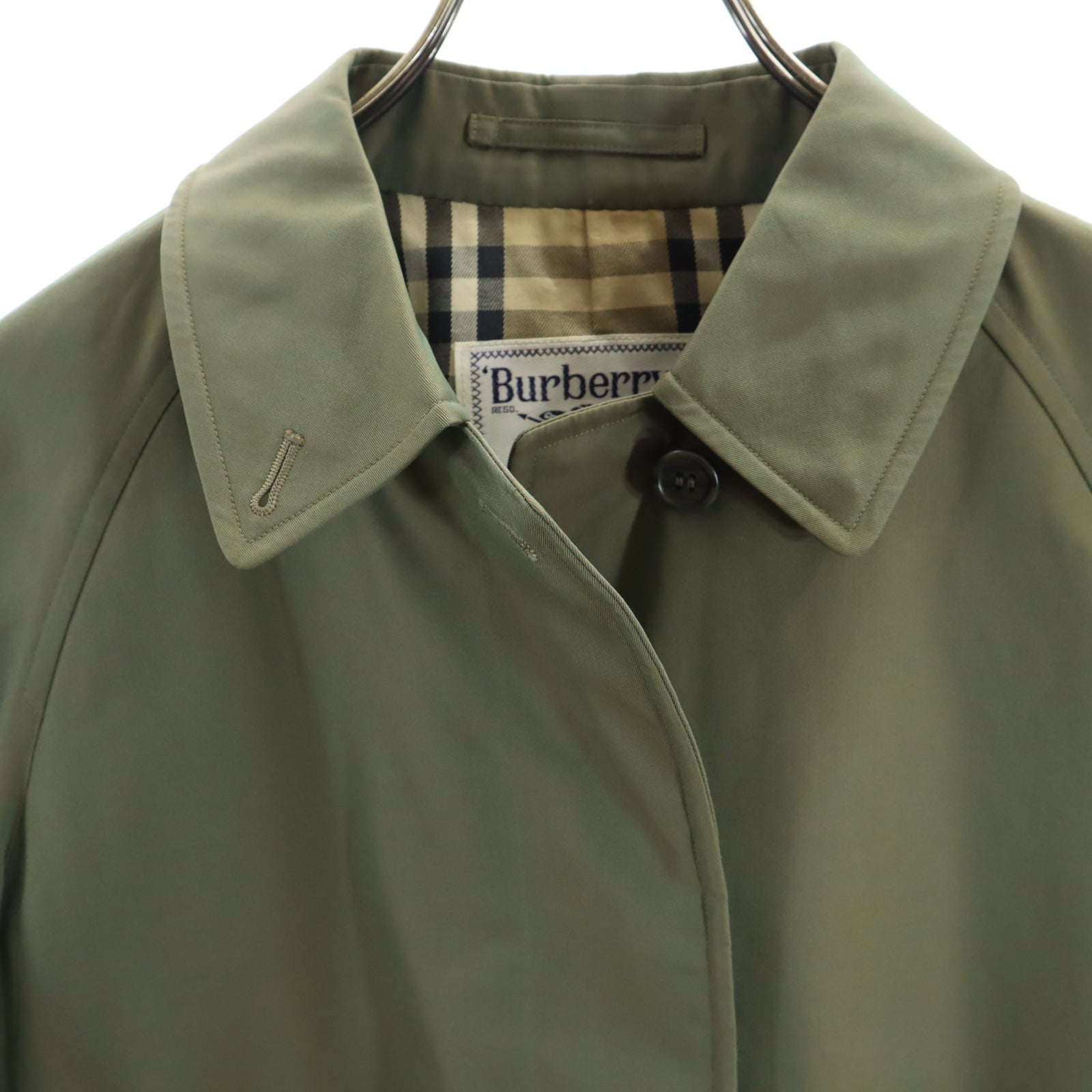 Burberrys バーバリーズ 90s オールド ステンカラー ジャケット 7AB2 玉虫色 レディース
