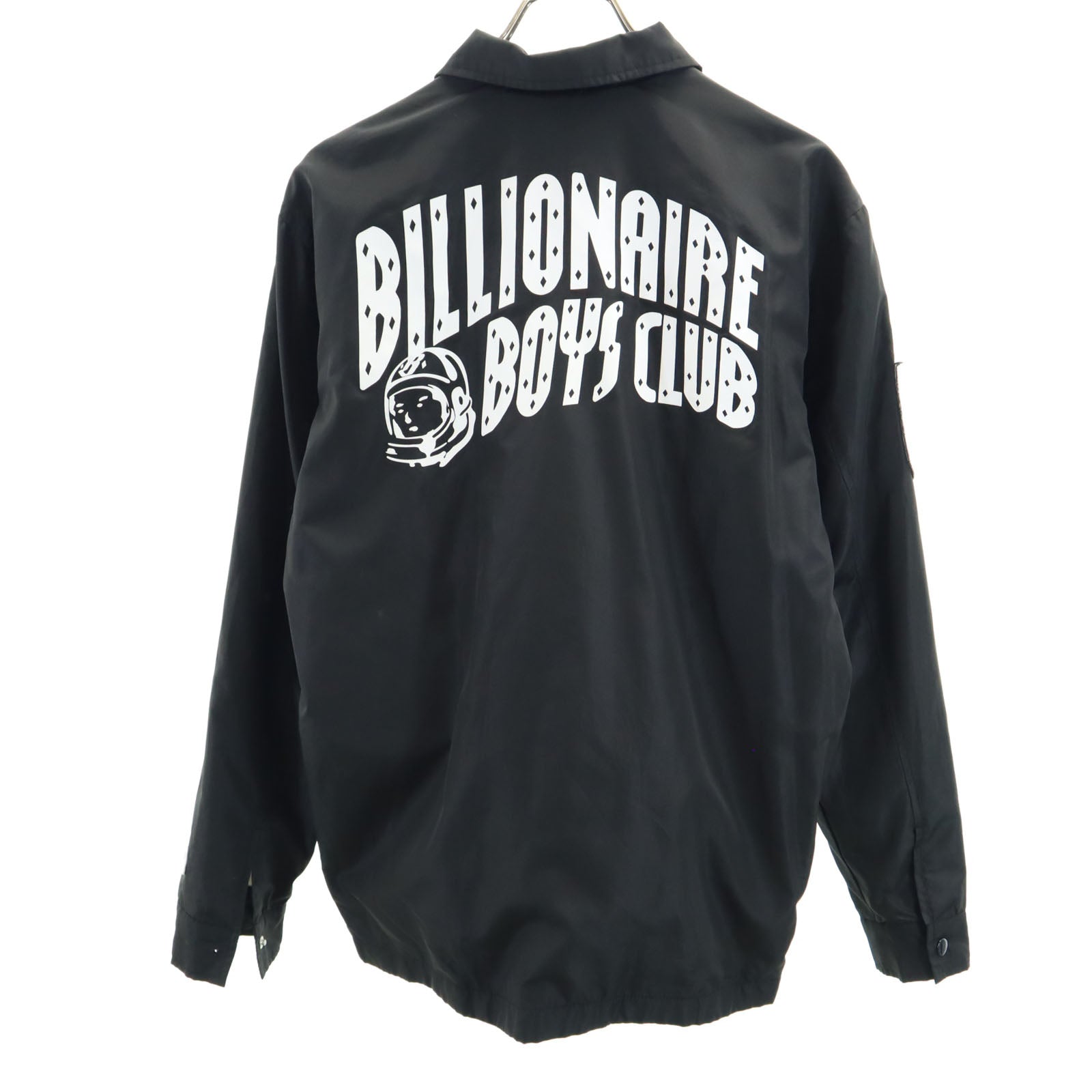 ビリオネアボーイズクラブ バックロゴ コーチジャケット S ブラック Billionaire Boys Club マジェスティック メンズ