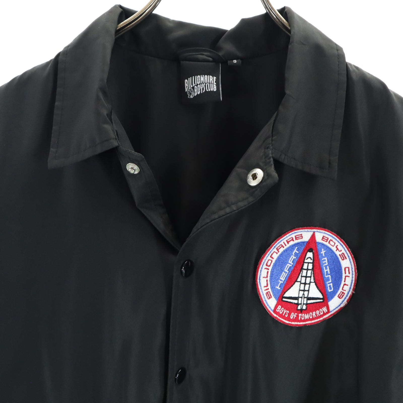 Billionaire Boys Club ビリオネアボーイズクラブ バックロゴ コーチジャケット S ブラック マジェスティック メンズ