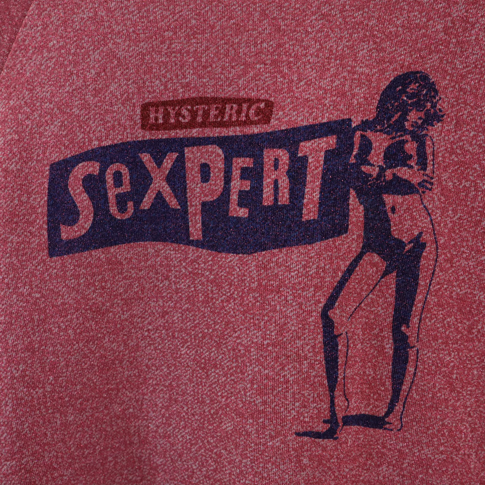 HYSTERIC ヒステリック 日本製 プリント 長袖 トレーナー F ピンク レディース