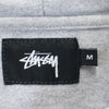 ステューシー 長袖 スウェットパーカー M グレー STUSSY ハーフボタン メンズ