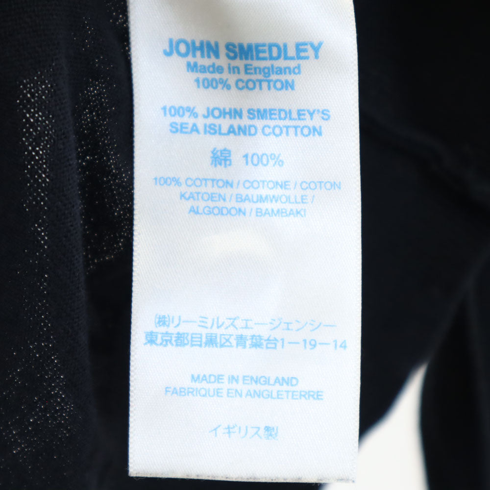 ジョンスメドレー イングランド製 長袖 ニットカーディガン S ブラック系 JOHN SMEDLEY レディース