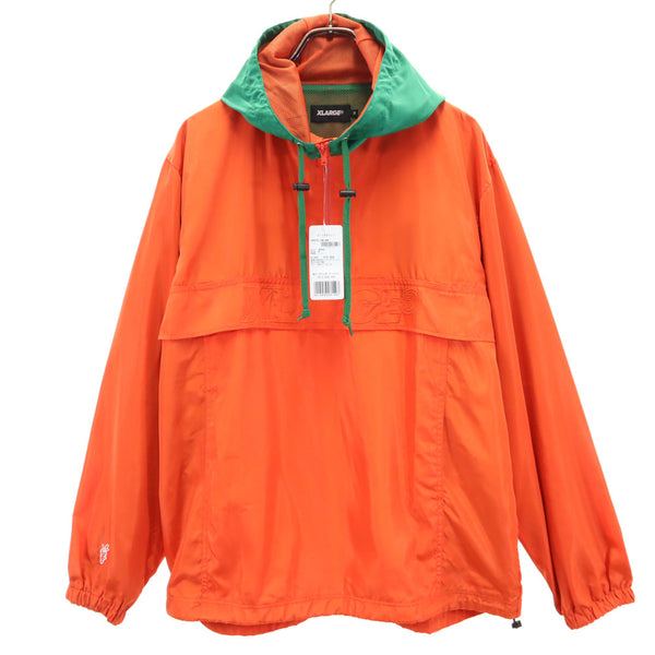 エクストララージ アンワーキャロッツ コラボ ハーフジップ アノラックパーカー M オレンジ XLARGE ×ANWAR CARROTS プルオーバー XCARROTS3 2TONE ANORAK メンズ