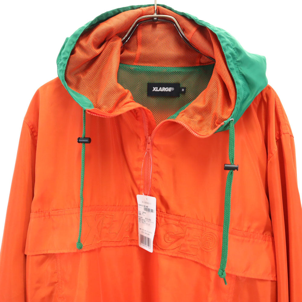 エクストララージ アンワーキャロッツ コラボ ハーフジップ アノラックパーカー M オレンジ XLARGE ×ANWAR CARROTS プルオーバー XCARROTS3 2TONE ANORAK メンズ