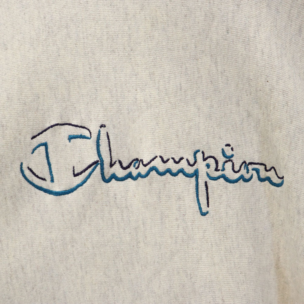 Champion チャンピオン 90s USA製 刺繍タグ NBA 長袖 リバースウィーブ スウェット トレーナー L アイボリー系 裏起毛 メンズ