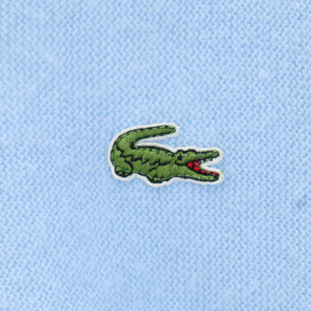 IZOD LACOSTE アイゾットラコステ 90s USA製 オールド 長袖 Vネック アクリル セーター L 水色 ニット メンズ