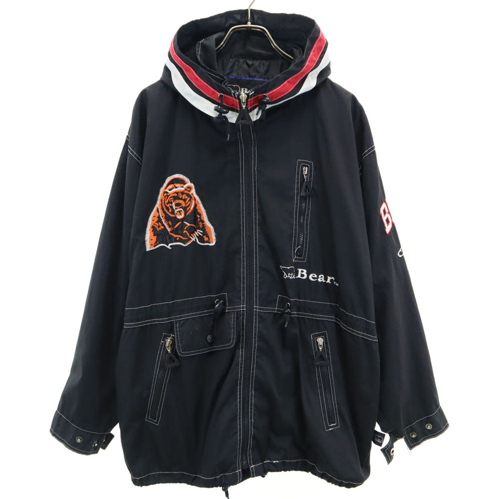 Bear ベアー 90s 韓国製 オールド 長袖 ジップジャケット F 黒 メンズ