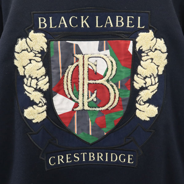 ブラックレーベルクレストブリッジ 長袖 スウェット トレーナー 2 ネイビー BLACK LABEL CRESTBRIDGE メンズ