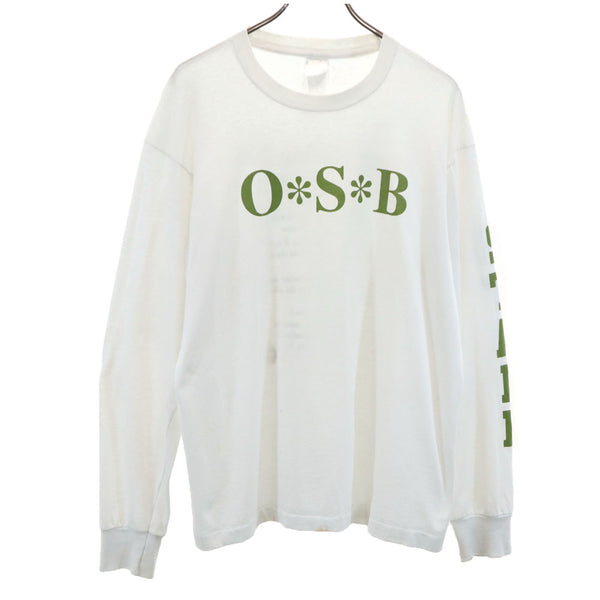 フルーツオブザルーム OSB Spring 2000 長袖 Tシャツ L ホワイト FRUIT OF THE LOOM ロンT メンズ