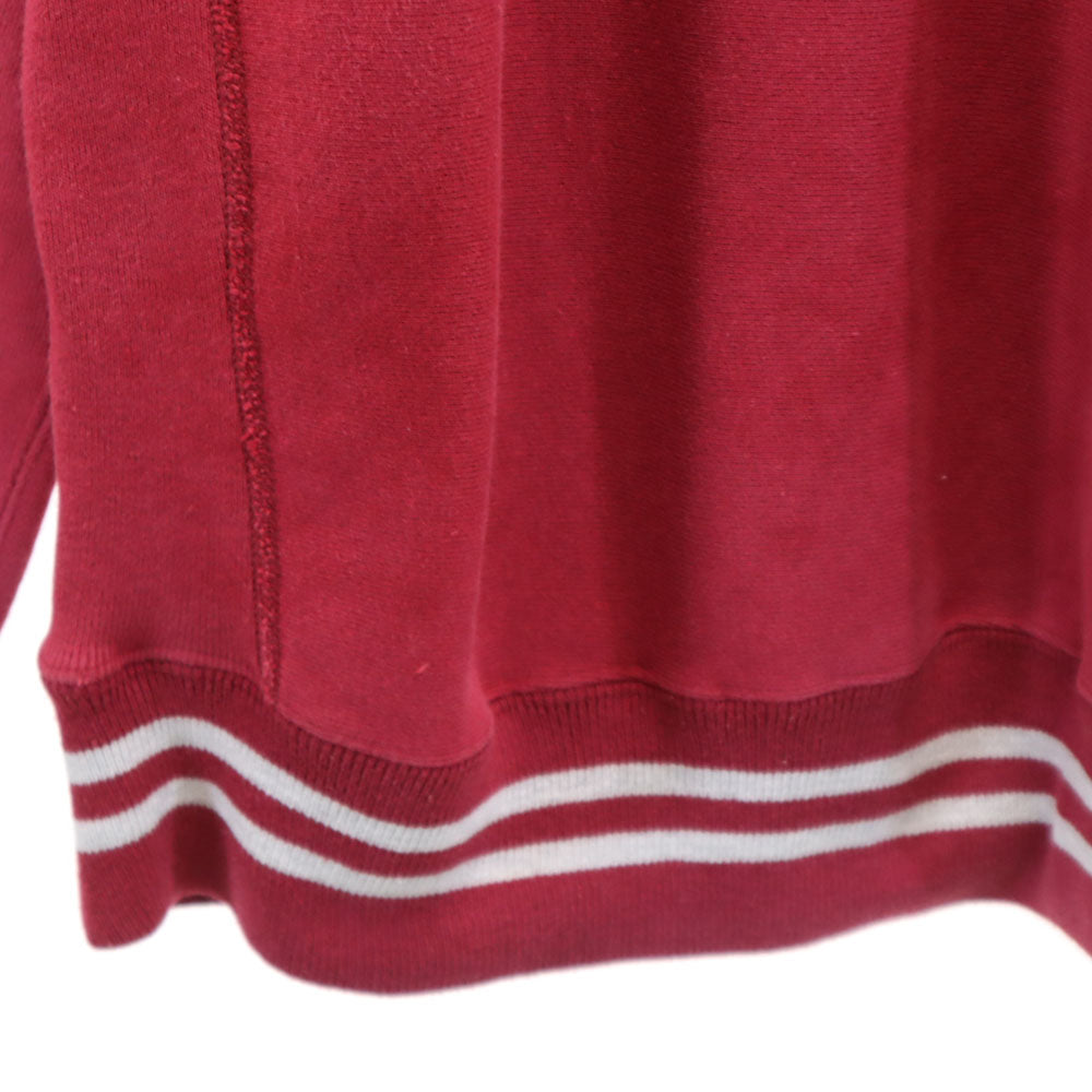 Champion チャンピオン 90s リバースウィーブ USA製 刺繍タグ オールド 長袖 スウェット トレーナー L 赤 裏起毛 メンズ