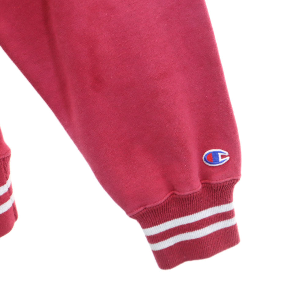 Champion チャンピオン 90s リバースウィーブ USA製 刺繍タグ オールド 長袖 スウェット トレーナー L 赤 裏起毛 メンズ