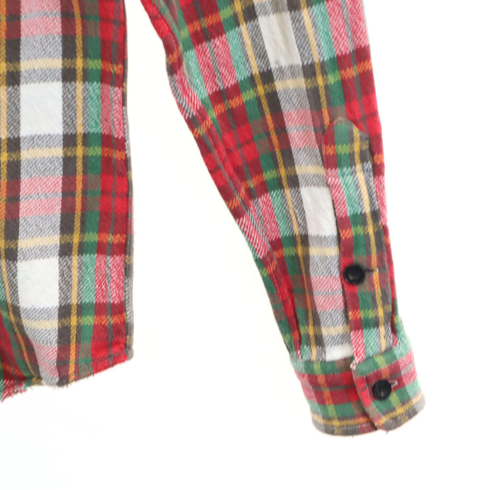 RRL インパクト21社製 チェック柄 長袖 シャツ M 赤系 ダブルアールエル RALPH LAUREN メンズ