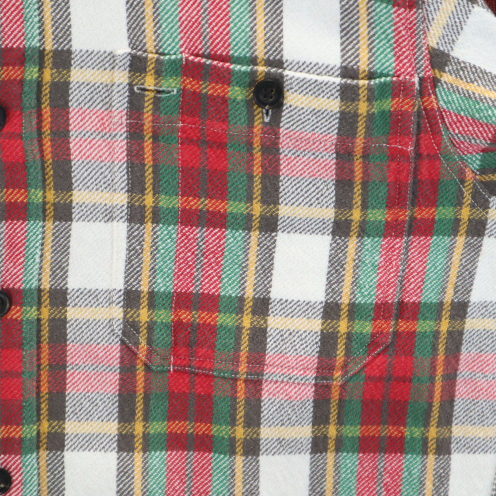 RRL インパクト21社製 チェック柄 長袖 シャツ M 赤系 ダブルアールエル RALPH LAUREN メンズ