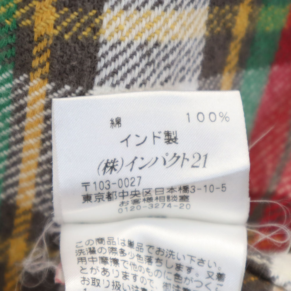 RRL インパクト21社製 チェック柄 長袖 シャツ M 赤系 ダブルアールエル RALPH LAUREN メンズ