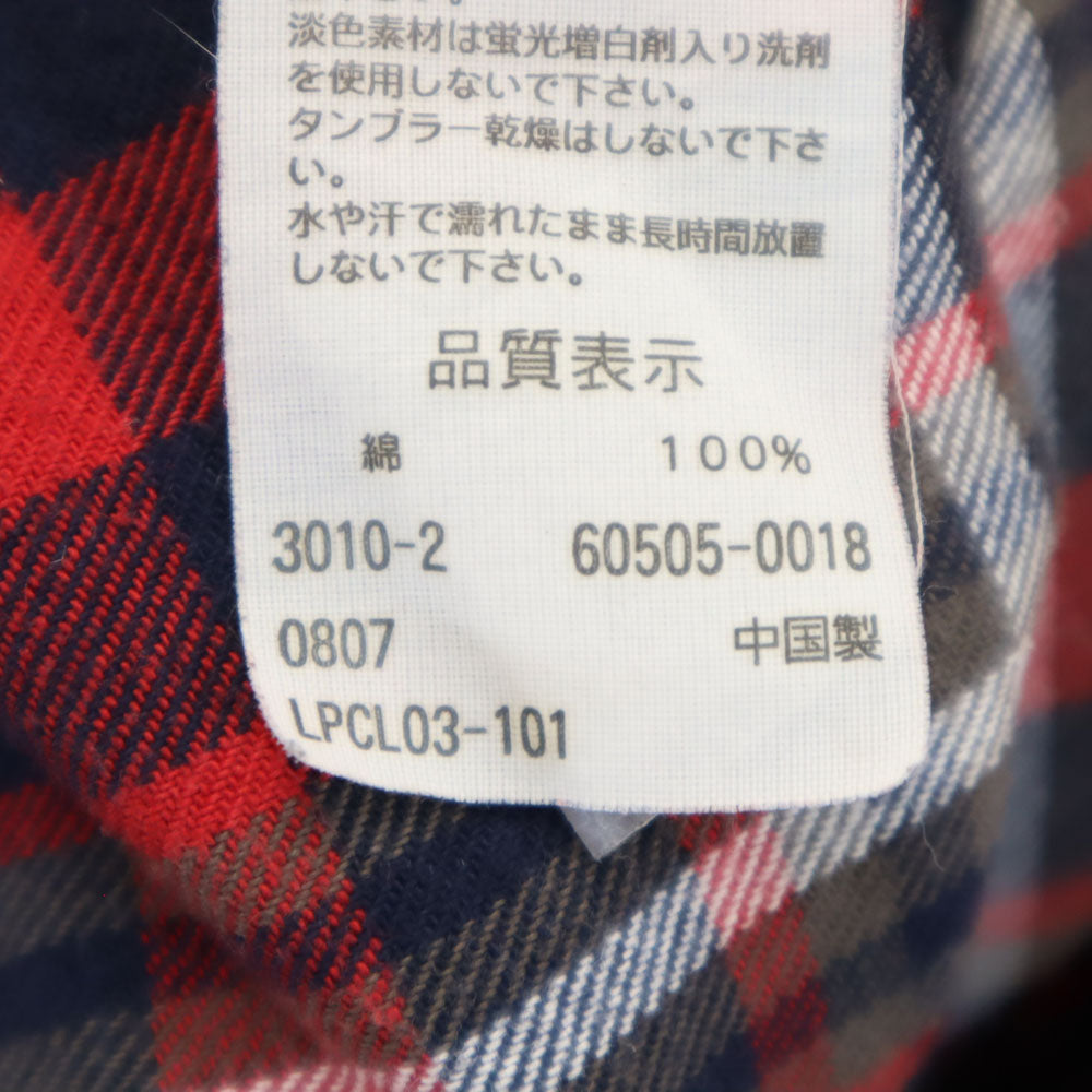 リーバイス チェック柄 長袖 フランネル ウエスタンシャツ XL レッド Levi's Red Tab メンズ