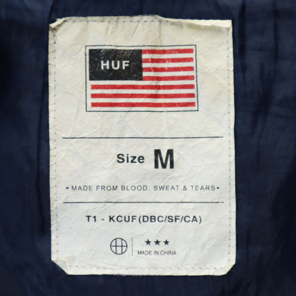 ハフ バイカラー スタジャン M ネイビー系 HUF ジャケット メンズ