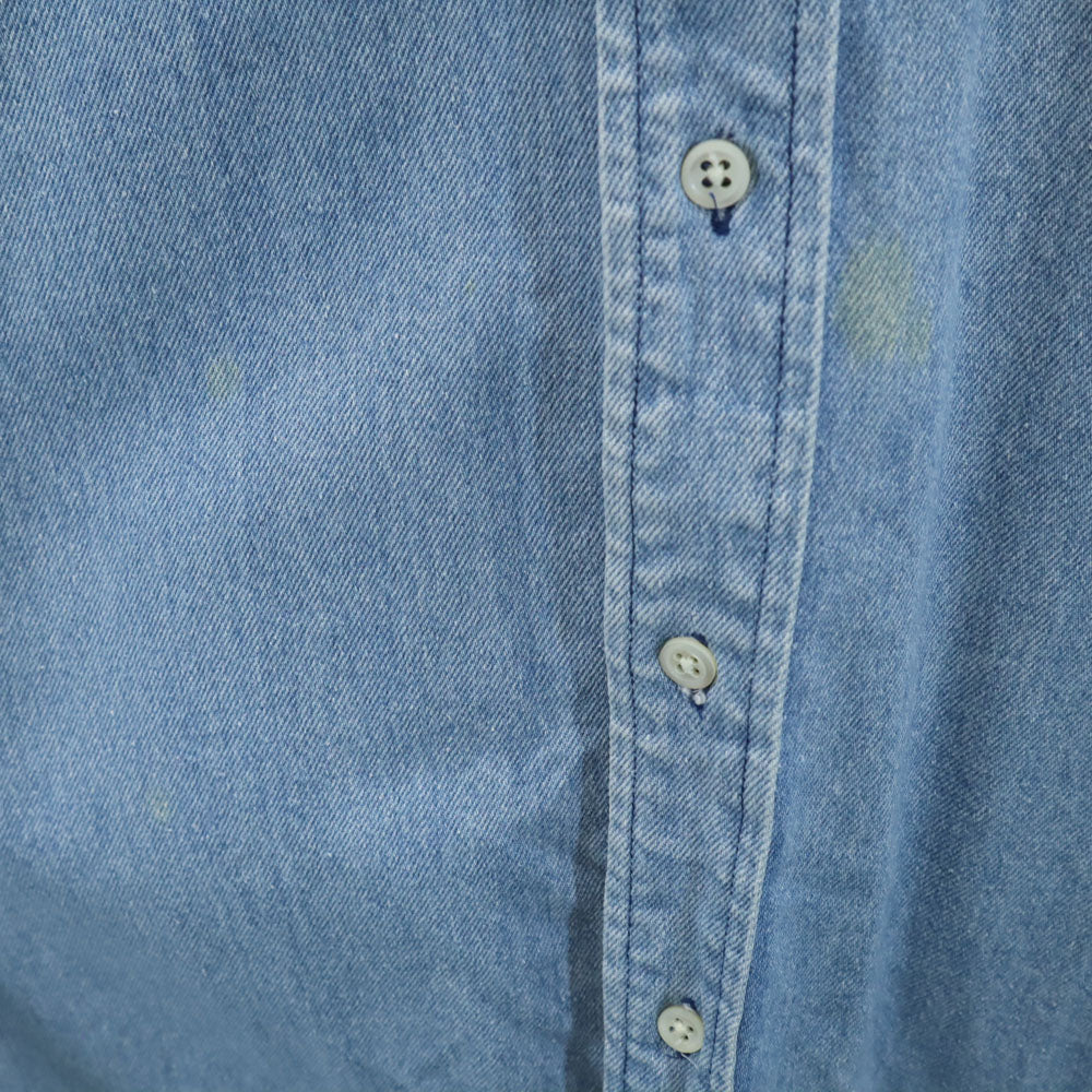 ポロカントリーラルフローレン 80s 90s オールド ラルフローレン 長袖 ボタンダウン デニムシャツ L POLO COUNTRY RALPH LAUREN メンズ