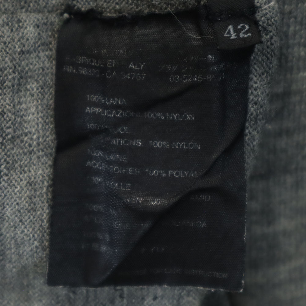 プラダ イタリア製 長袖 セーター 42 グレー PRADA ニット レディース