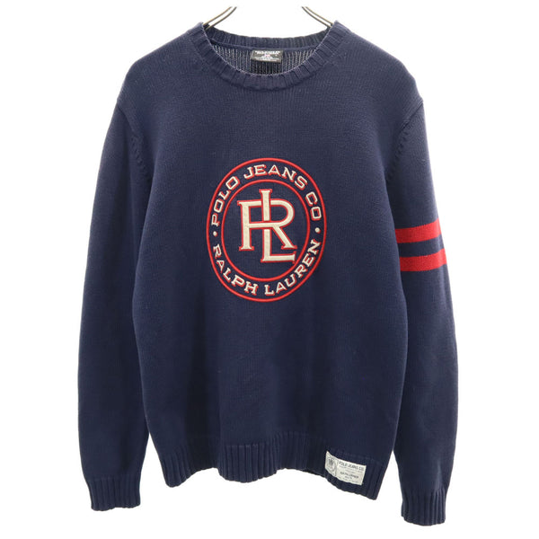 ポロジーンズカンパニー 長袖 セーター S ネイビー POLO JEANS COMPANY RALPH LAUREN ラルフローレン ニット メンズ