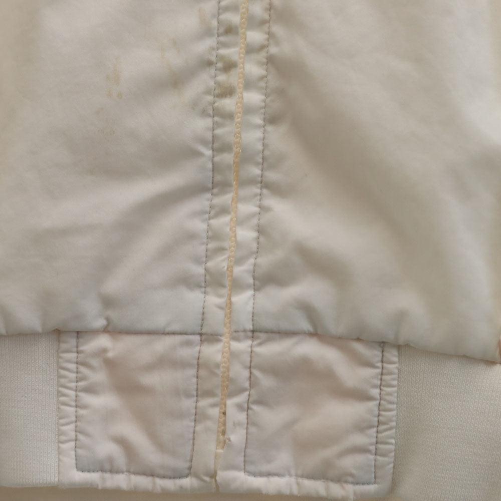 adidas アディダス 80s 日本製 デサント製 ヴィンテージ ブルゾン L ホワイト ジャケット メンズ