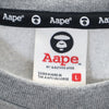 エイプ 長袖 スウェット トレーナー L グレー Aape A BATHING APE 裏起毛 メンズ